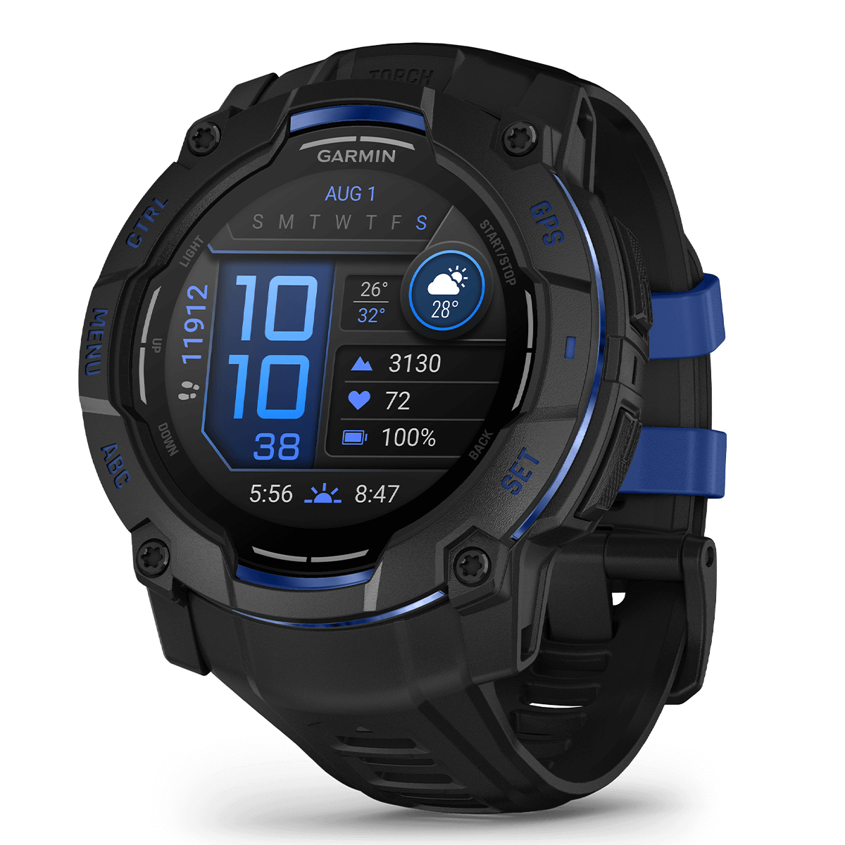GARMIN Instinct 3 50mm AMOLED Black Limited Edition Smartwatch - 2