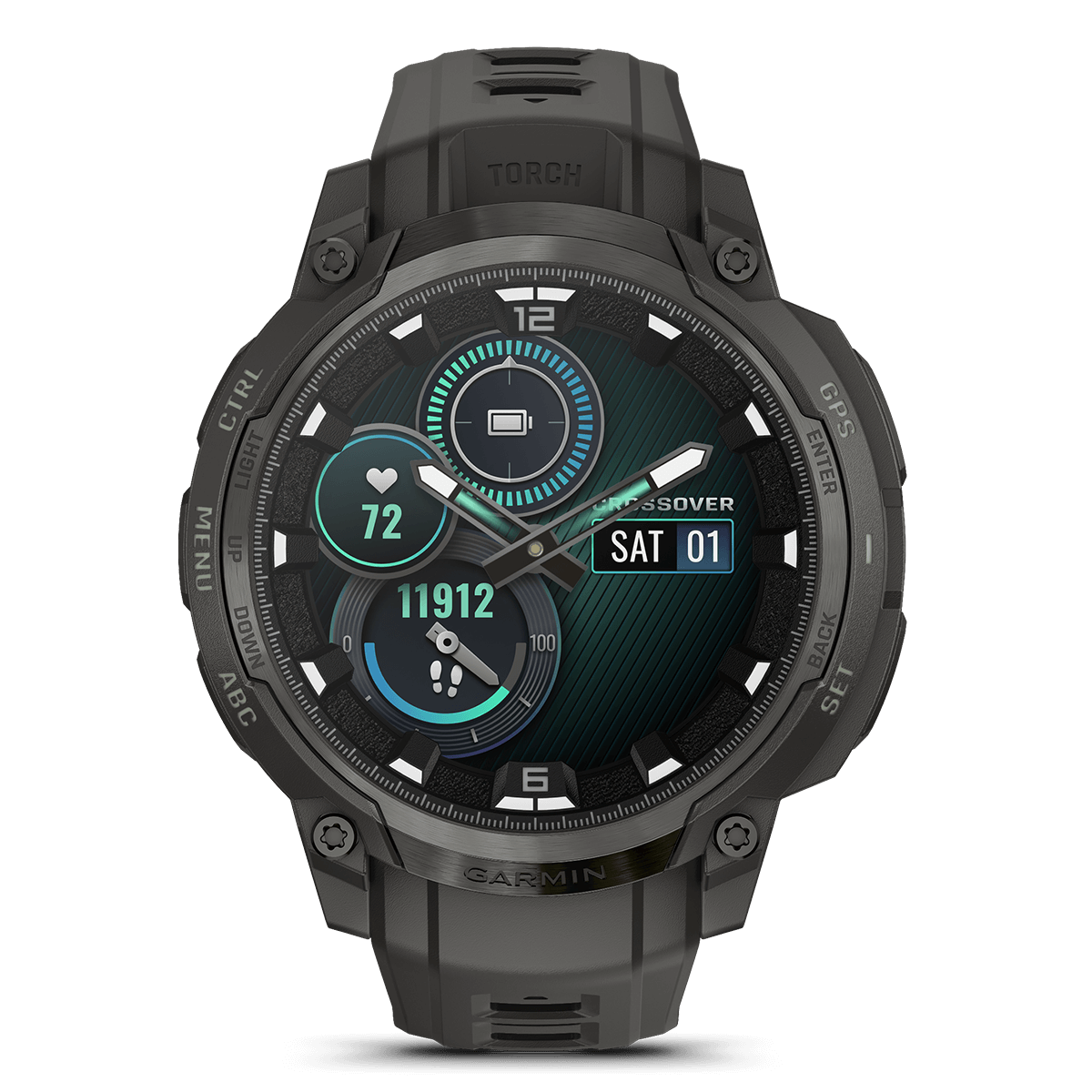GARMIN Instinct Crossover 47mm AMOLED Charcoal Smartwatch