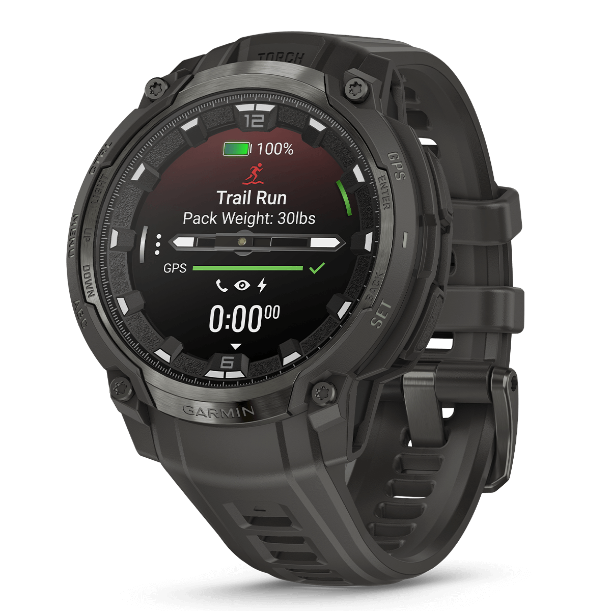 GARMIN Instinct Crossover 47mm AMOLED Charcoal Smartwatch - 2