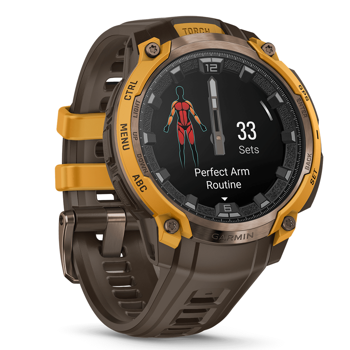 GARMIN Instinct Crossover 47mm AMOLED Bronze Smartwatch - 6