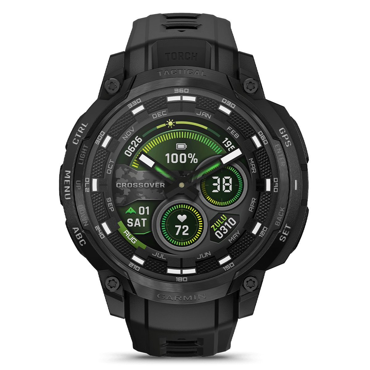 GARMIN Instinct Crossover 47mm AMOLED Black Smartwatch