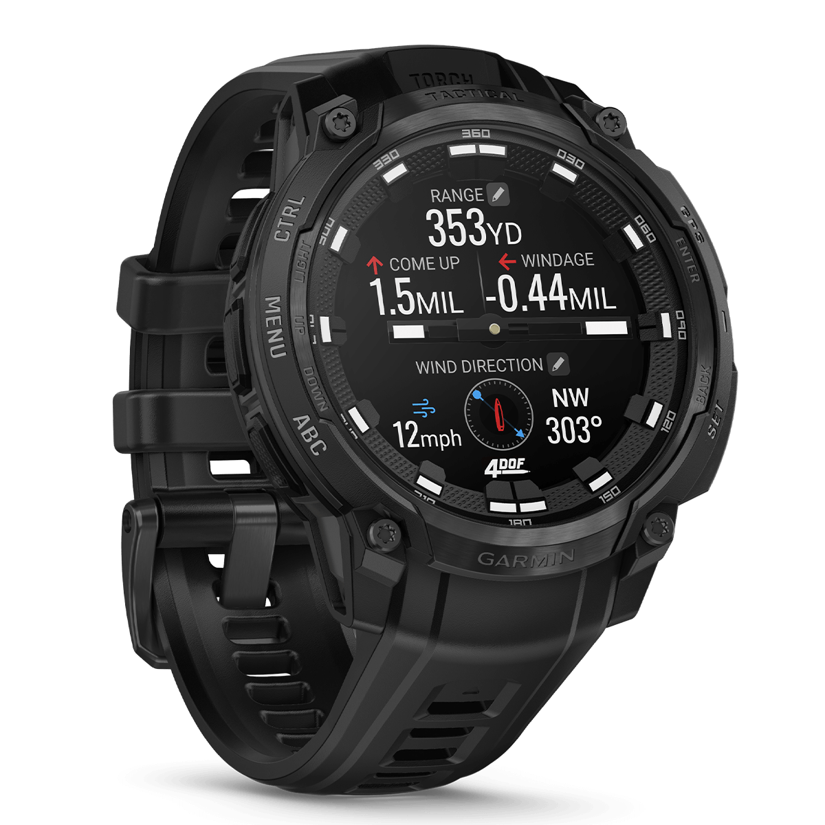 GARMIN Instinct Crossover 47mm AMOLED Black Smartwatch - 6