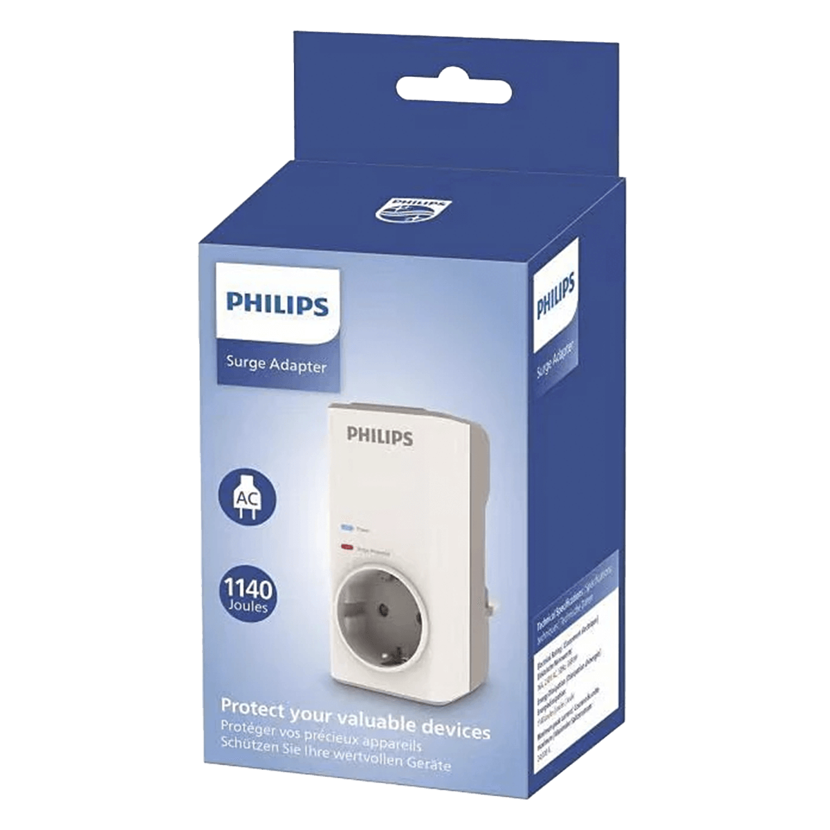 Πρίζα Ασφαλείας PHILIPS CHP7010W/GRS 1140J Λευκό - 2