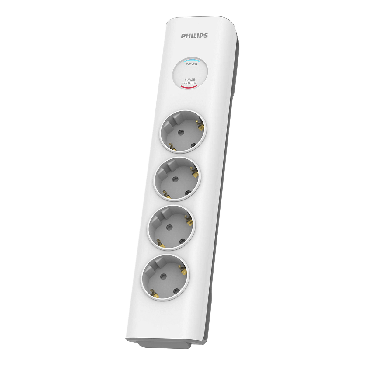 Πολύπριζο Ασφαλείας PHILIPS SPN7040WA/GRS 4 Θέσεων 2 Μέτρα Λευκό