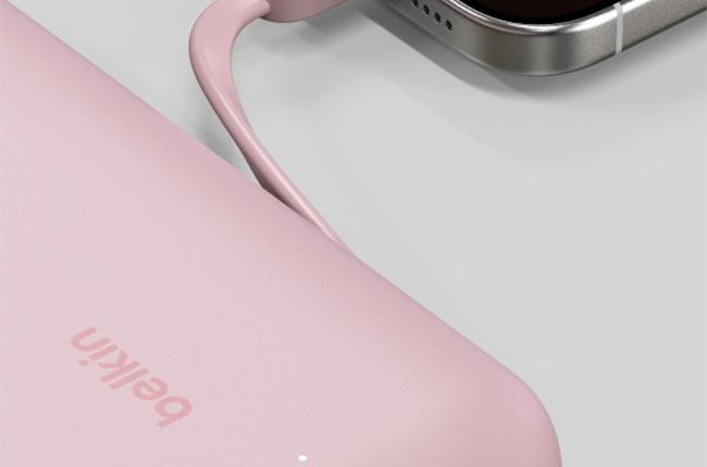 Powerbank BELKIN BoostCharge 30W 20000mAh (Integrated Cable) Pink