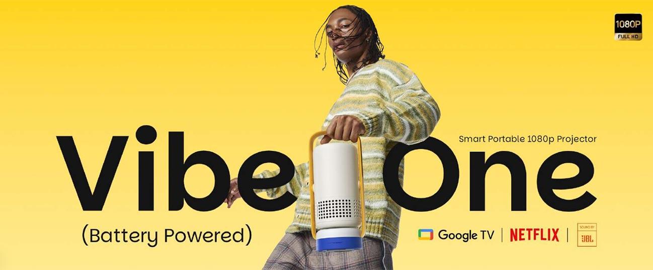 XGiMi Vibe Pro Portable Smart Projector 