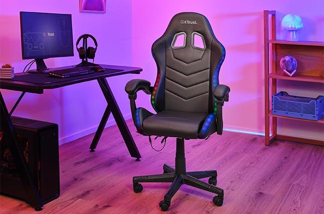 TRUST RGB GXT704 Roniq gaming καρέκλα