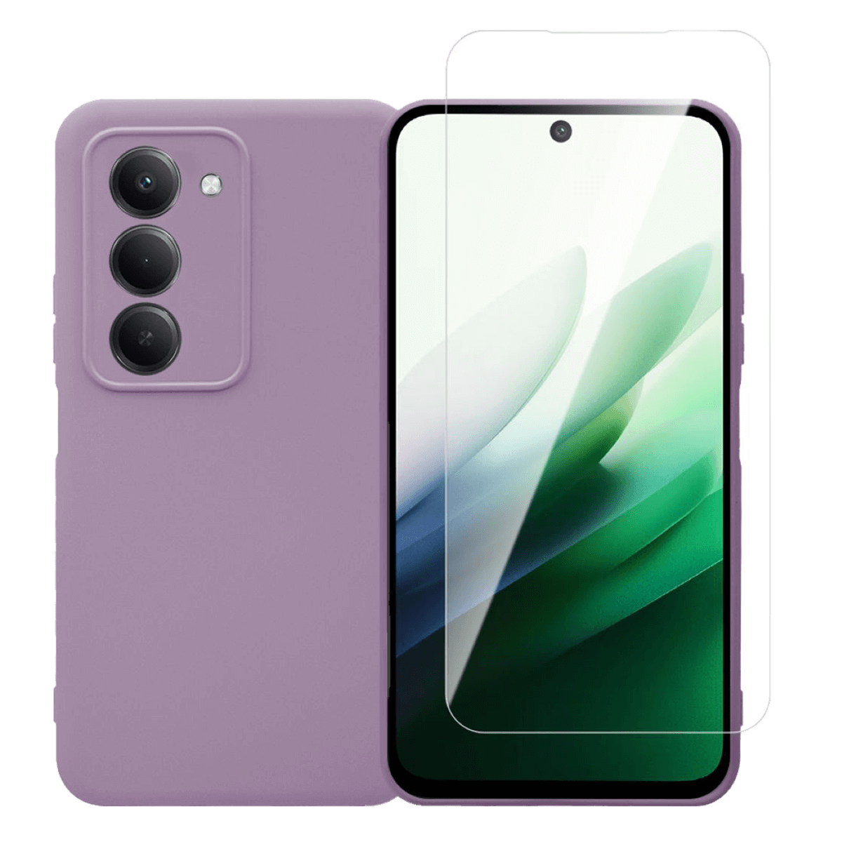 Θήκη Matte + Γυαλί Προστασίας Οθόνης COSY για XIAOMI Redmi 15 Μωβ