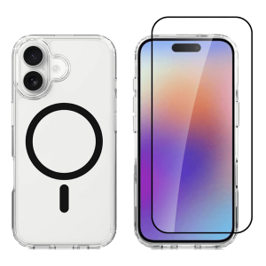 Ημιδιάφανη Θήκη COSY Acrylic MagSafe + Γυαλί Προστασίας Οθόνης με Πλαίσιο για iPhone 17