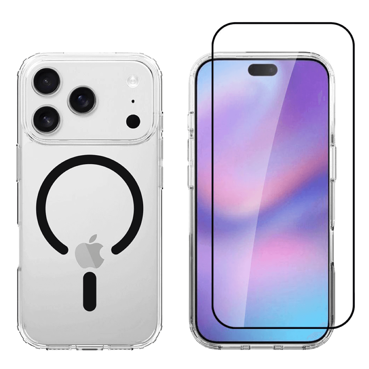 Ημιδιάφανη COSY Acrylic MagSafe + Γυαλί Προστασίας Οθόνης με Πλαίσιο για iPhone 17 Pro