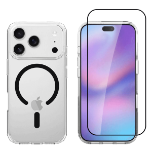 Ημιδιάφανη COSY Acrylic MagSafe + Γυαλί Προστασίας Οθόνης με Πλαίσιο για iPhone 17 Pro