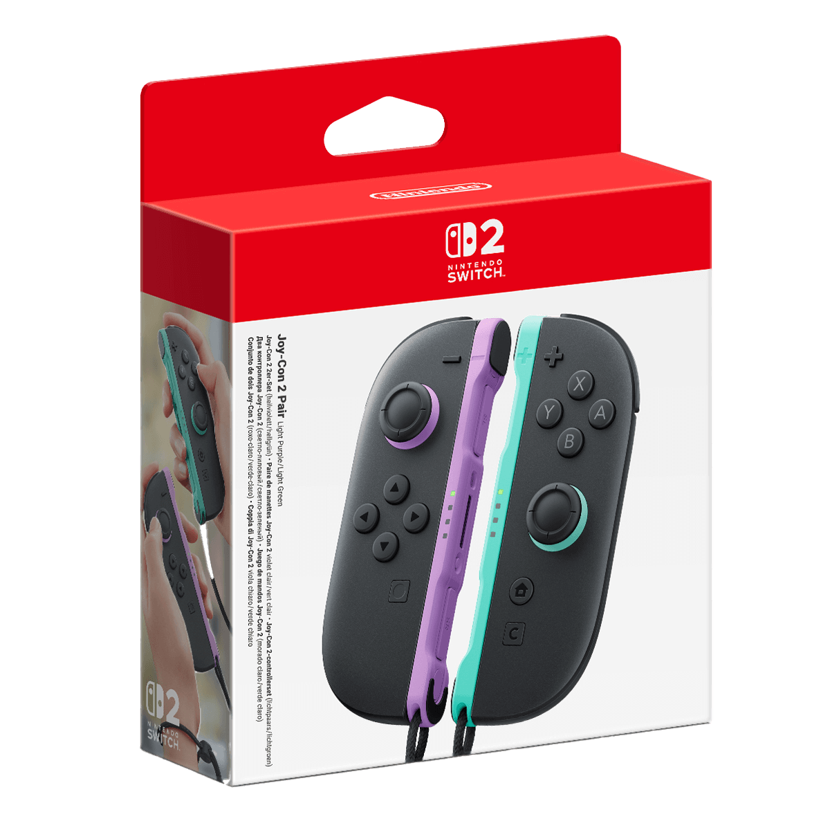 Nintendo Switch 2 Joy Con Pair Light Purple/Light Green - 4