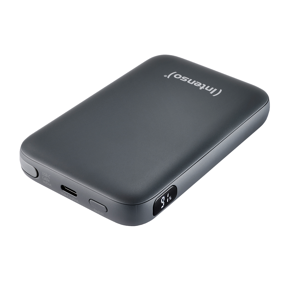 Powerbank INTENSO S10000 20W 10000mAh (Integrated Cable) Γκρι - 5