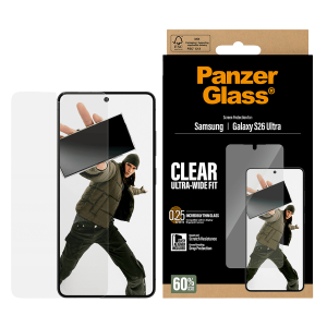 Γυαλί Προστασίας Οθόνης PANZERGLASS Ultra-Wide Fit για SAMSUNG Galaxy S26 Ultra