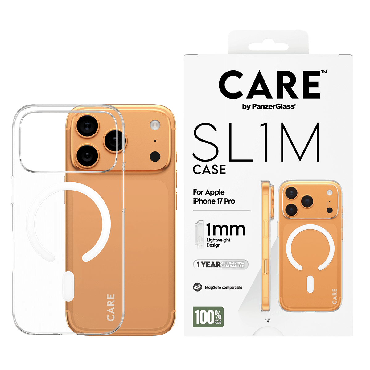 Διάφανη Θήκη CARE by Panzerglass Slim MagSafe για iPhone 17 Pro - 4