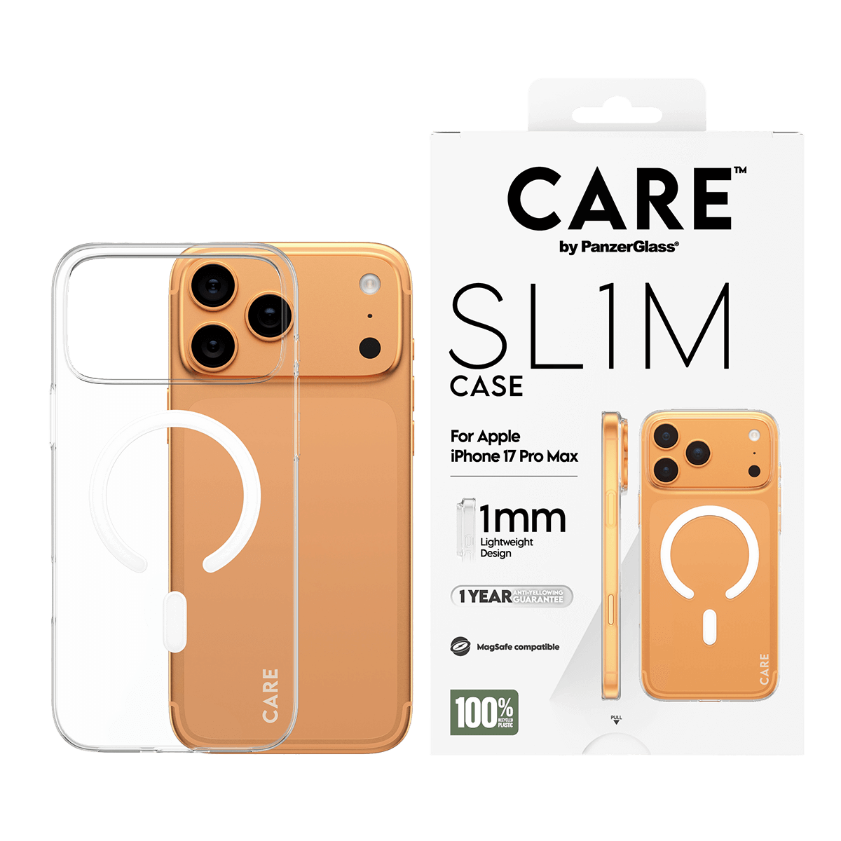 Διάφανη Θήκη CARE by Panzerglass Slim MagSafe για iPhone 17 Pro Max - 4