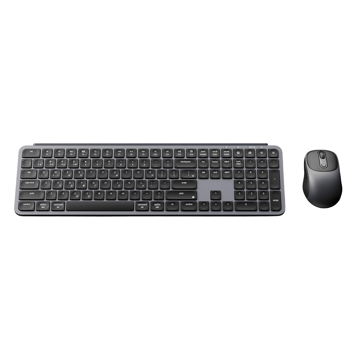 Ασύρματο Πληκτρολόγιο B6 Pro + Ποντίκι BM24 KEYCHRON Γκρι - 3