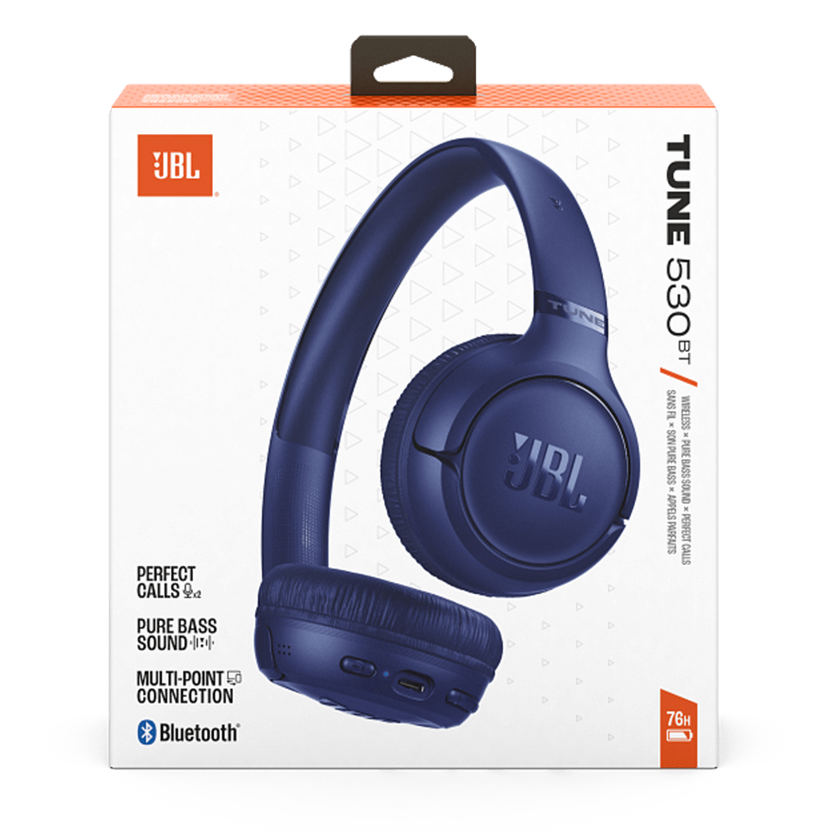 Bluetooth Headphones JBL Tune 530BT Μπλε - 5