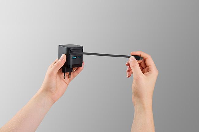 Φορτιστής Ταξιδίου INTENSO W65ACIC GaN 65W USB Type-C