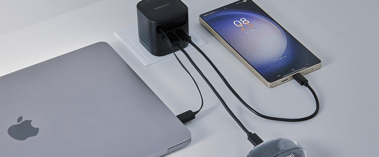 Φορτιστής Ταξιδίου INTENSO W65ACIC GaN 65W USB Type-C
