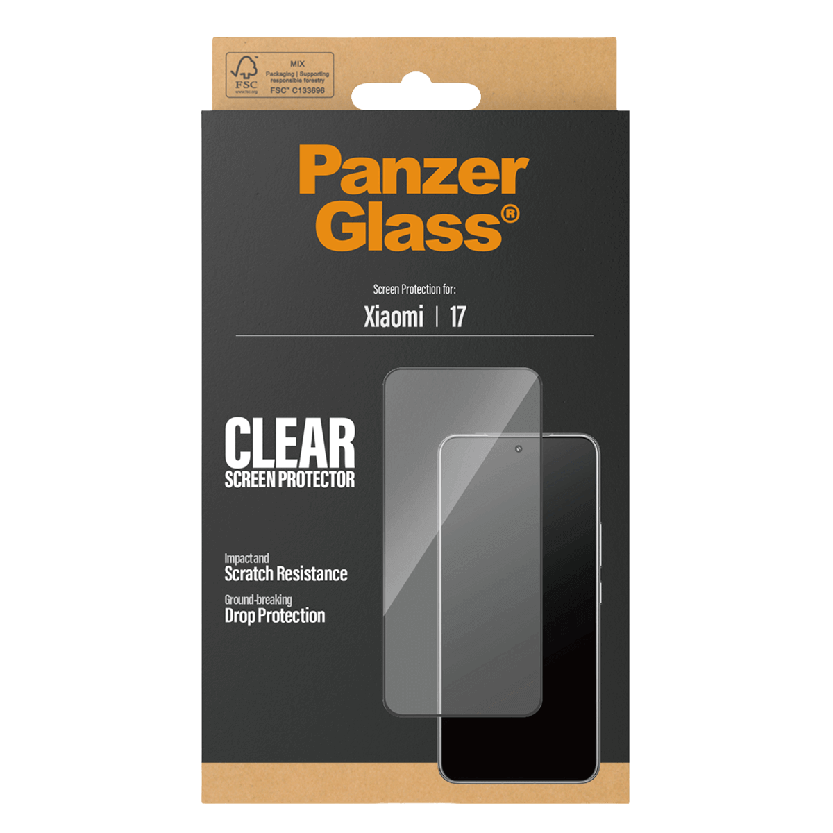 Γυαλί Προστασίας Οθόνης με Πλαίσιο PANZERGLASS Ultra - Wide Fit για XIAOMI 17 5G - 4