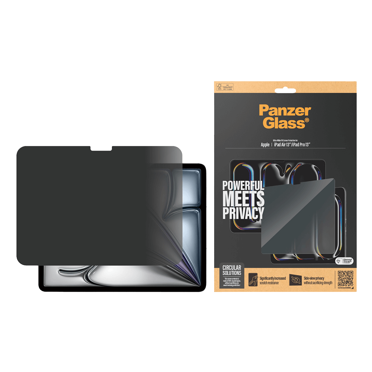 Γυαλί Προστασίας Οθόνης PANZERGLASS Ultra - Wide Fit Privacy iPad Air 13''/ iPad Pro 13'' - 3