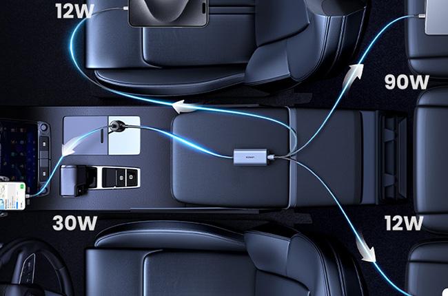 φορτιστής αυτοκινήτου UGREEN 4 Port 150W​