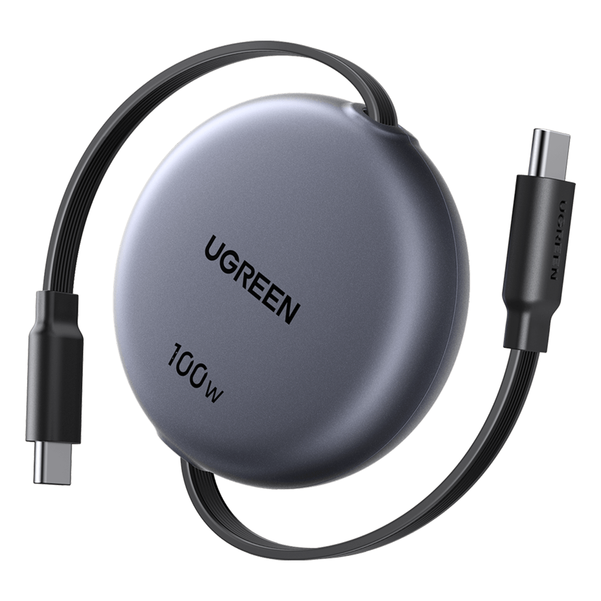 Καλώδιο UGREEN Exode Retractable USB Type-C to USB Type-C 100W Μαύρο