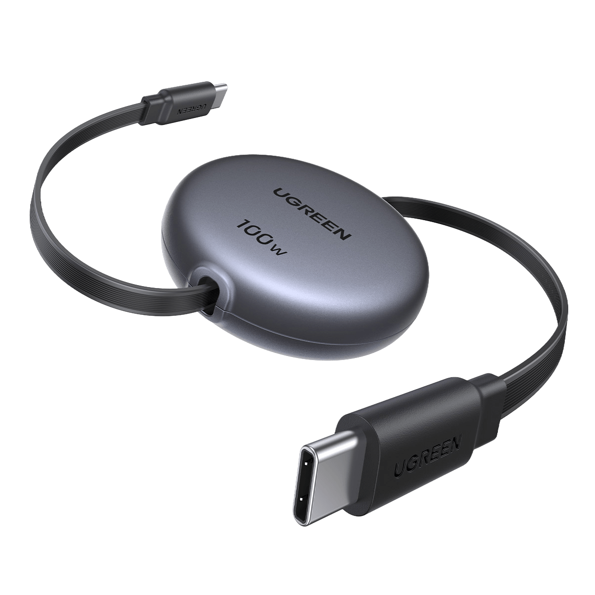 Καλώδιο UGREEN Exode Retractable USB Type-C to USB Type-C 100W Μαύρο - 2