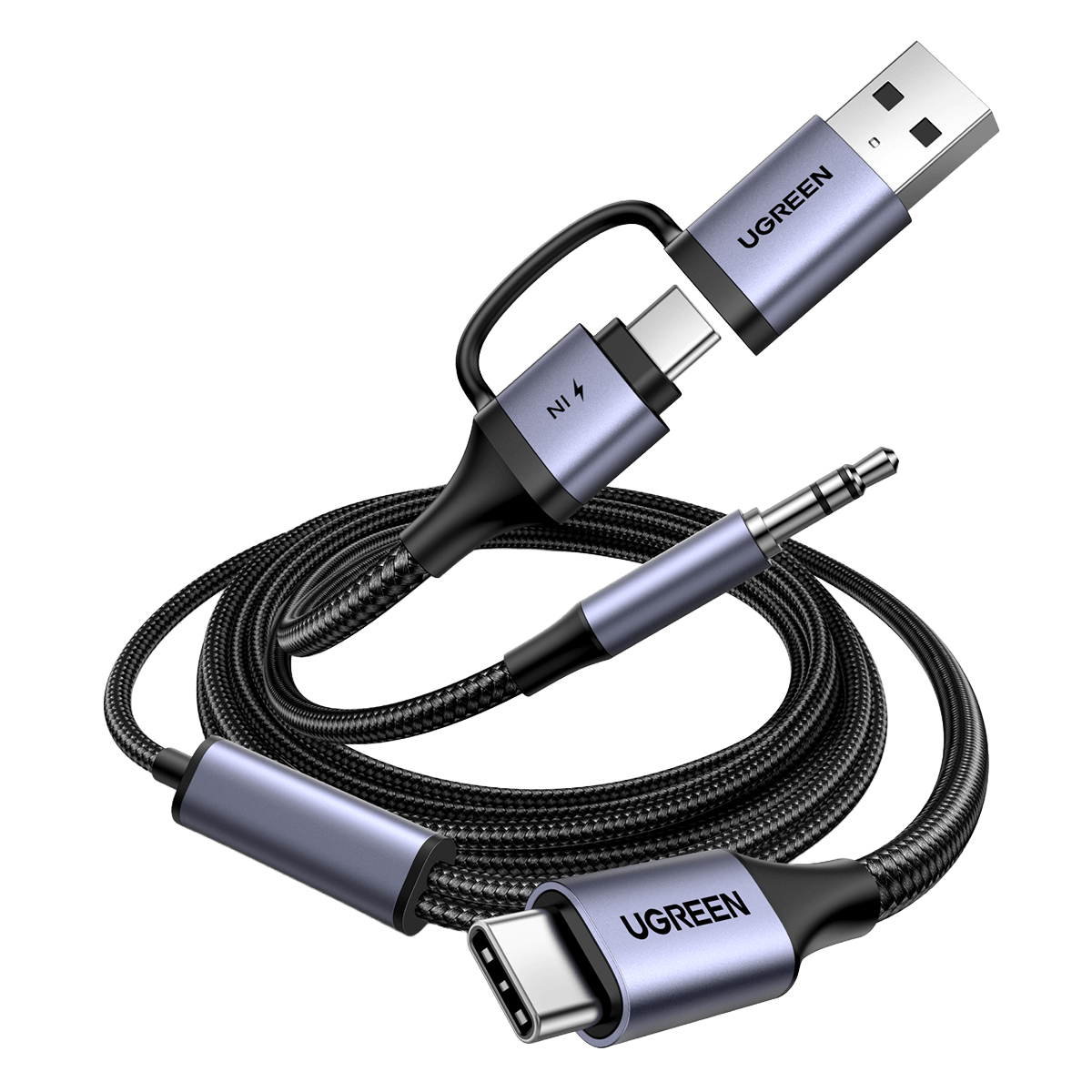 Αντάπτορας UGREEN USB-C σε 3.5mm και USB-C/ USB