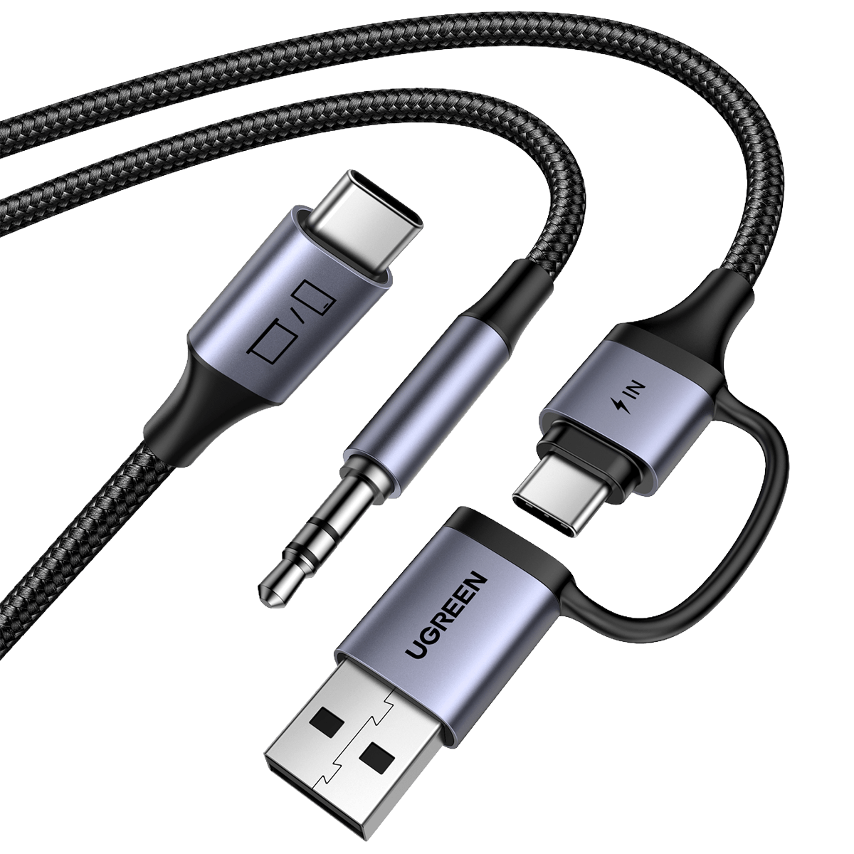 Αντάπτορας UGREEN USB-C σε 3.5mm και USB-C/ USB - 3