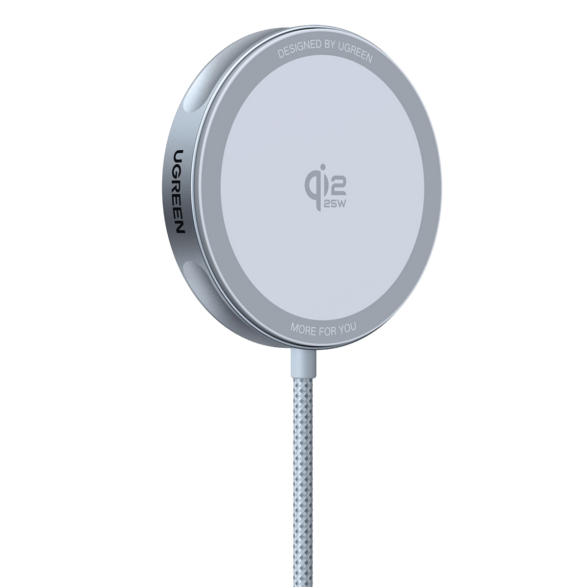 Ασύρματος Φορτιστής UGREEN Magnet Qi2 25W Ασημί - 2