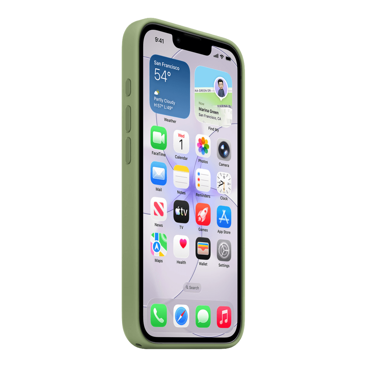 Θήκη Σιλικόνης με MagSafe APPLE iPhone 17e Light Moss - 2