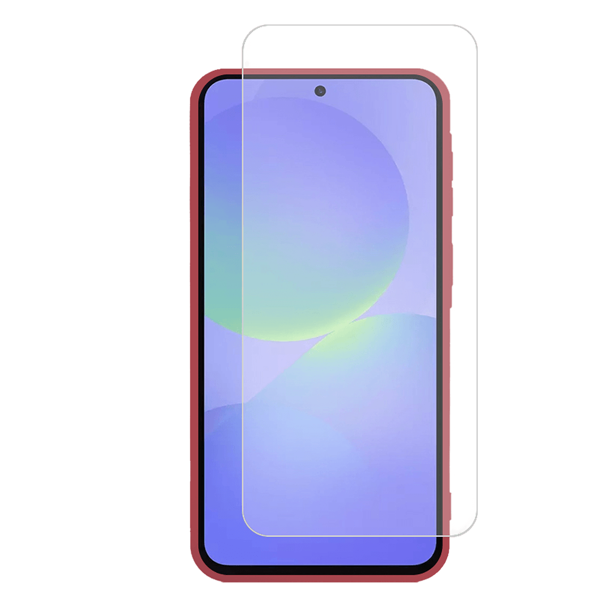 Θήκη Matte + Γυαλί Προστασίας Οθόνης COSY για SAMSUNG Galaxy A37 5G Κόκκινη - 3