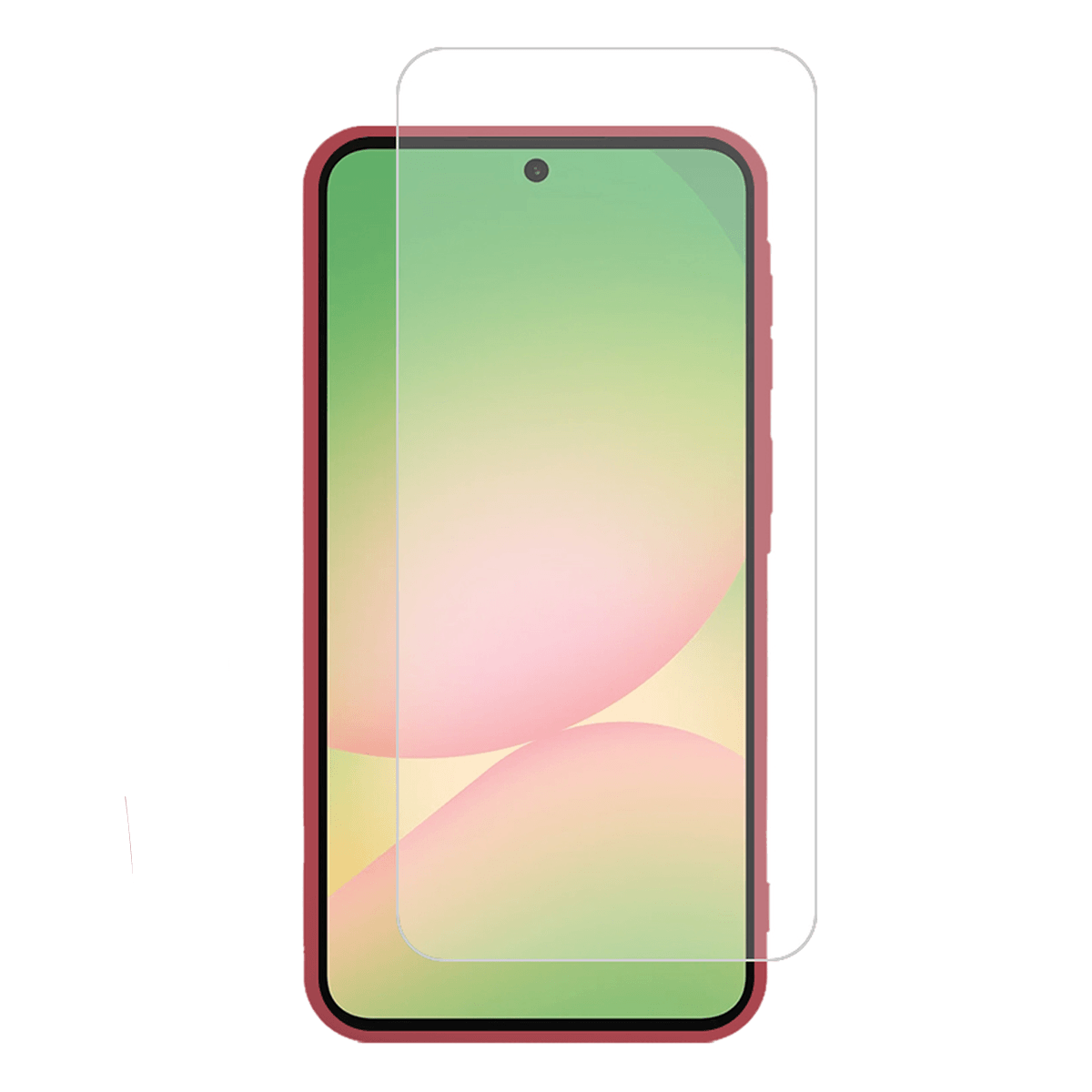 Θήκη Matte + Γυαλί Προστασίας Οθόνης COSY για SAMSUNG Galaxy A57 5G Κόκκινη - 3