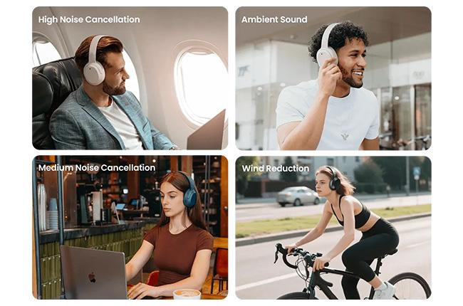 Bluetooth Headphones EDIFIER W820NB Hybrid ANC Plus v2.0 design