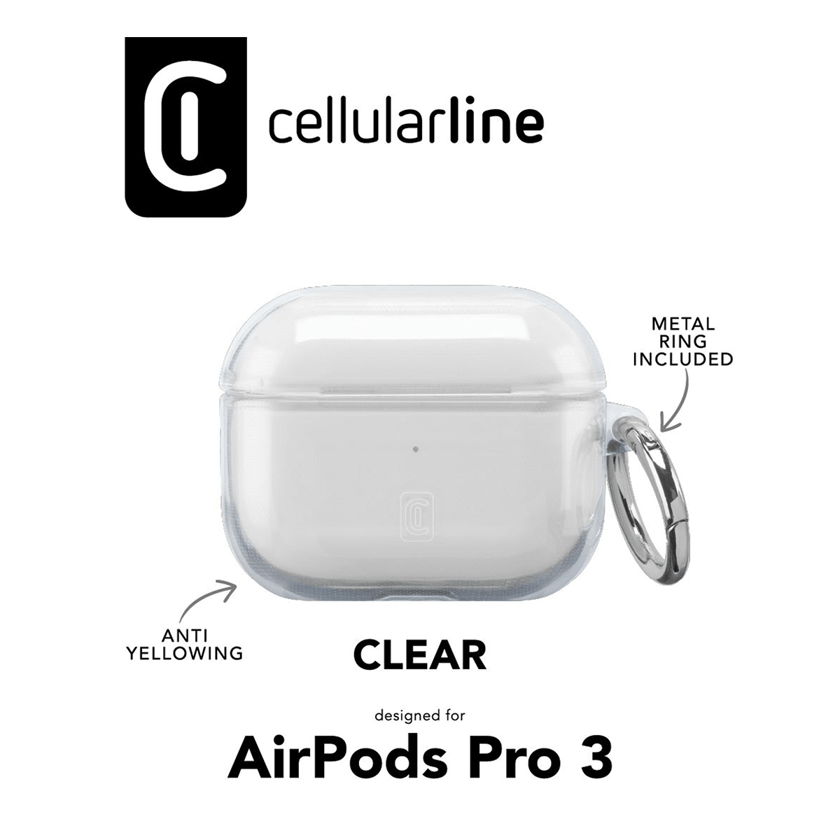 Θήκη Clear CELLULAR LINE για APPLE AirPods 3 Pro - 3