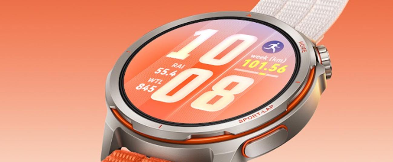 HUAWEI Watch GT Runner 2 Pro 43mm Dawn Orange woven strap