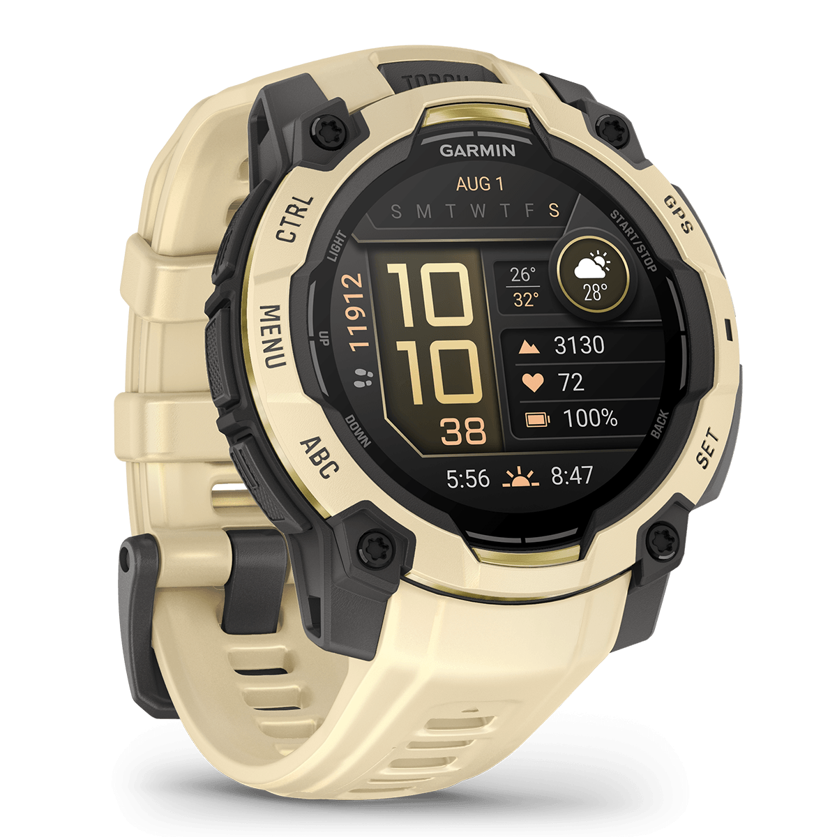 GARMIN Instinct 3 Series 45mm AMOLED Citrine with Citrine Limited Edition Smartwatch - 2