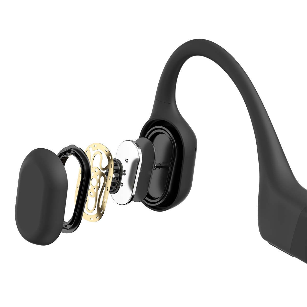 Bluetooth Ακουστικά SHOKZ Sport Openrun Mini Black/ Grey - 4