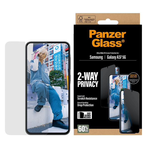 Γυαλί Προστασίας Οθόνης PANZERGLASS Ultra-Wide Fit Privacy για SAMSUNG Galaxy A37 5G