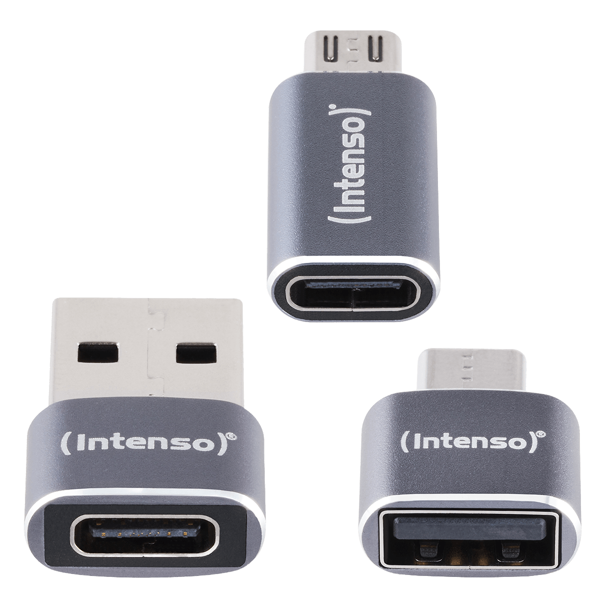 Πολυλειτουργικό USB Adapter INTENSO MIX480 Σετ 3 τεμαχίων Γκρι - 4