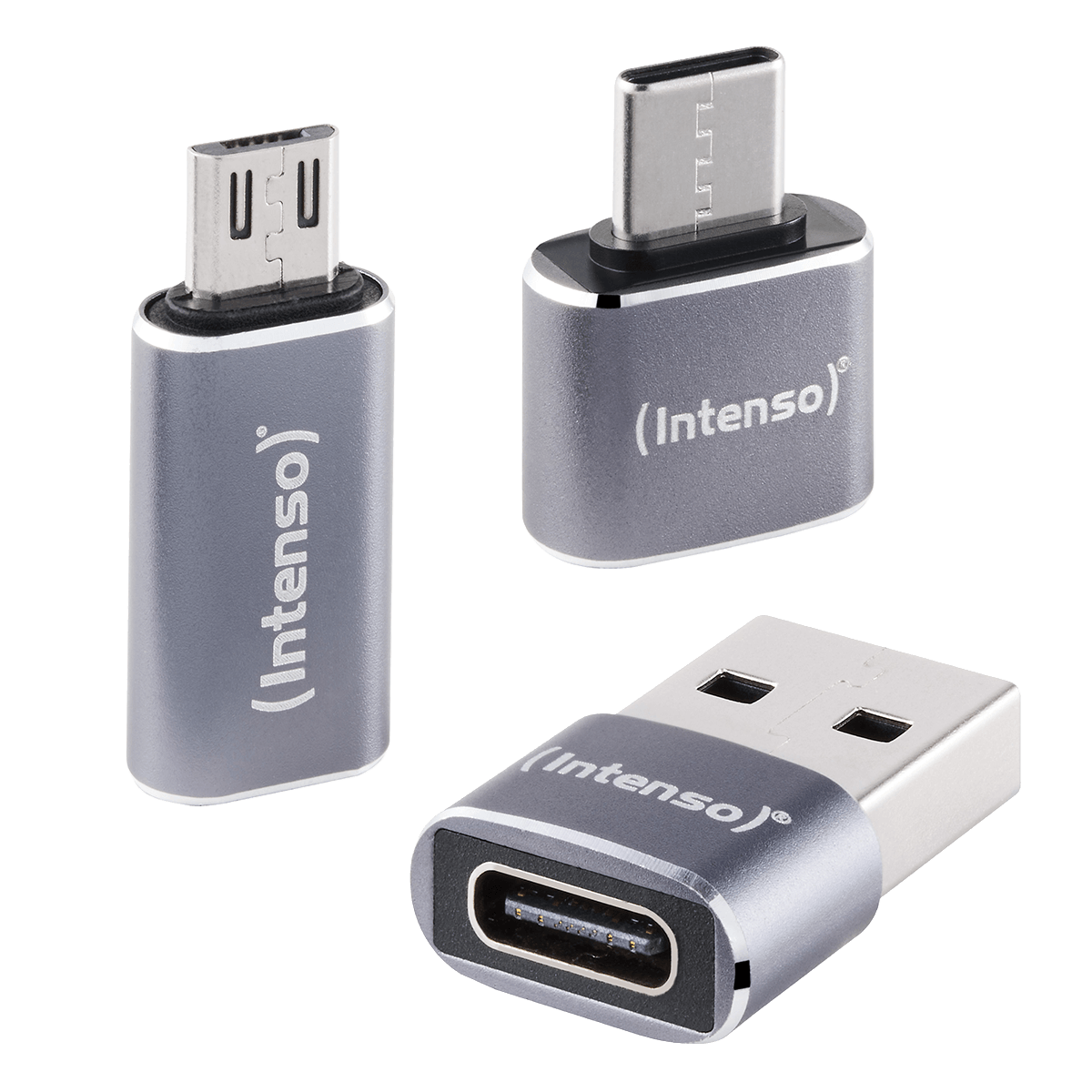 Πολυλειτουργικό USB Adapter INTENSO MIX480 Σετ 3 τεμαχίων Γκρι - 5