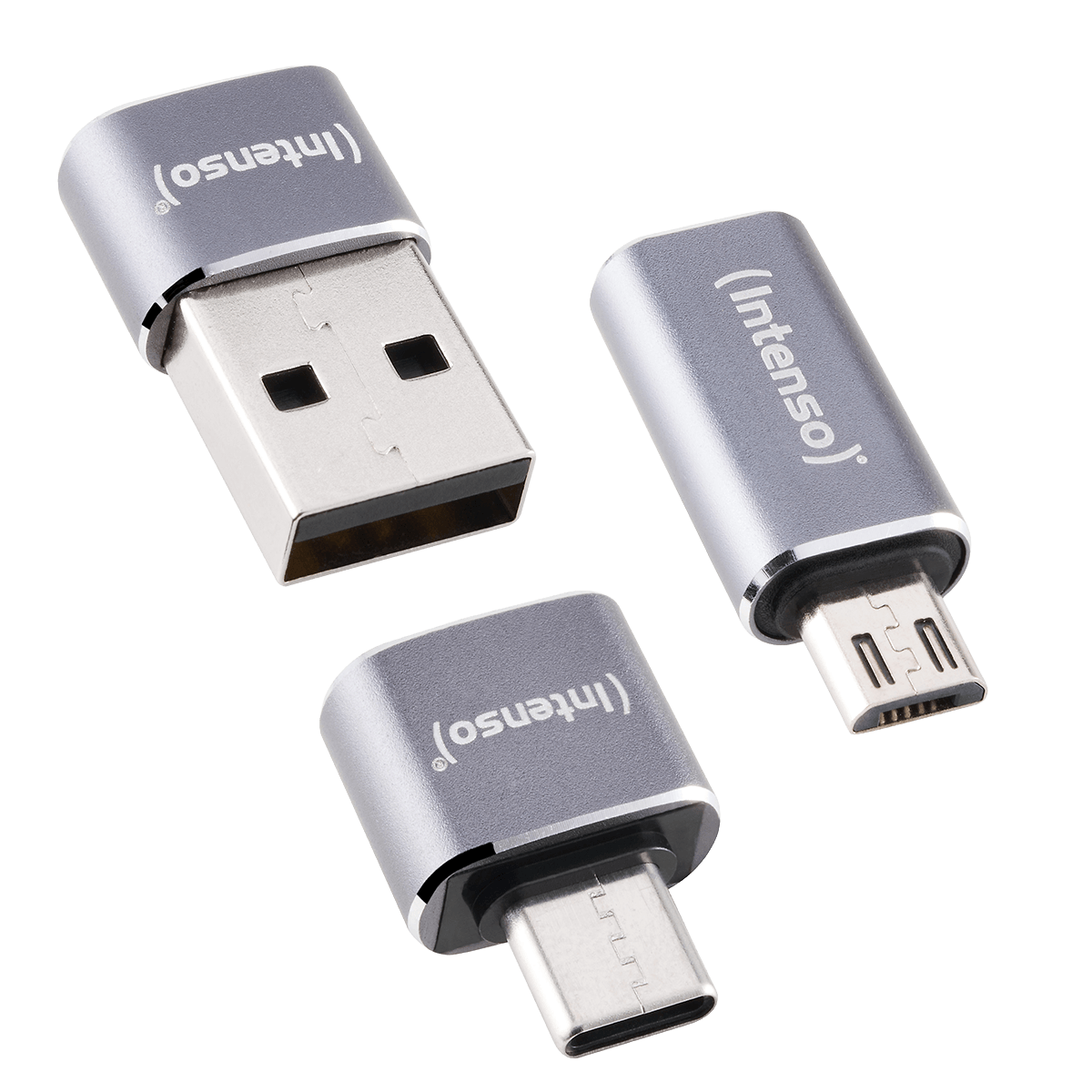 Πολυλειτουργικό USB Adapter INTENSO MIX480 Σετ 3 τεμαχίων Γκρι - 6