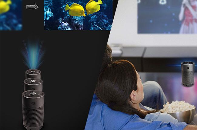 HP MP250 Smart Projector + Power Bank + Οθόνη Προβολής 