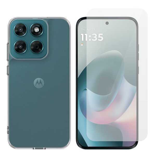 Διάφανη Θήκη + Γυαλί Προστασίας Οθόνης COSY για MOTOROLA moto g77 5G