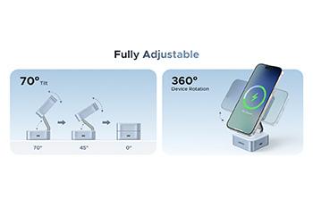 Ασύρματος Φορτιστής UGREEN MagFlow 2 σε 1 Qi2 25W