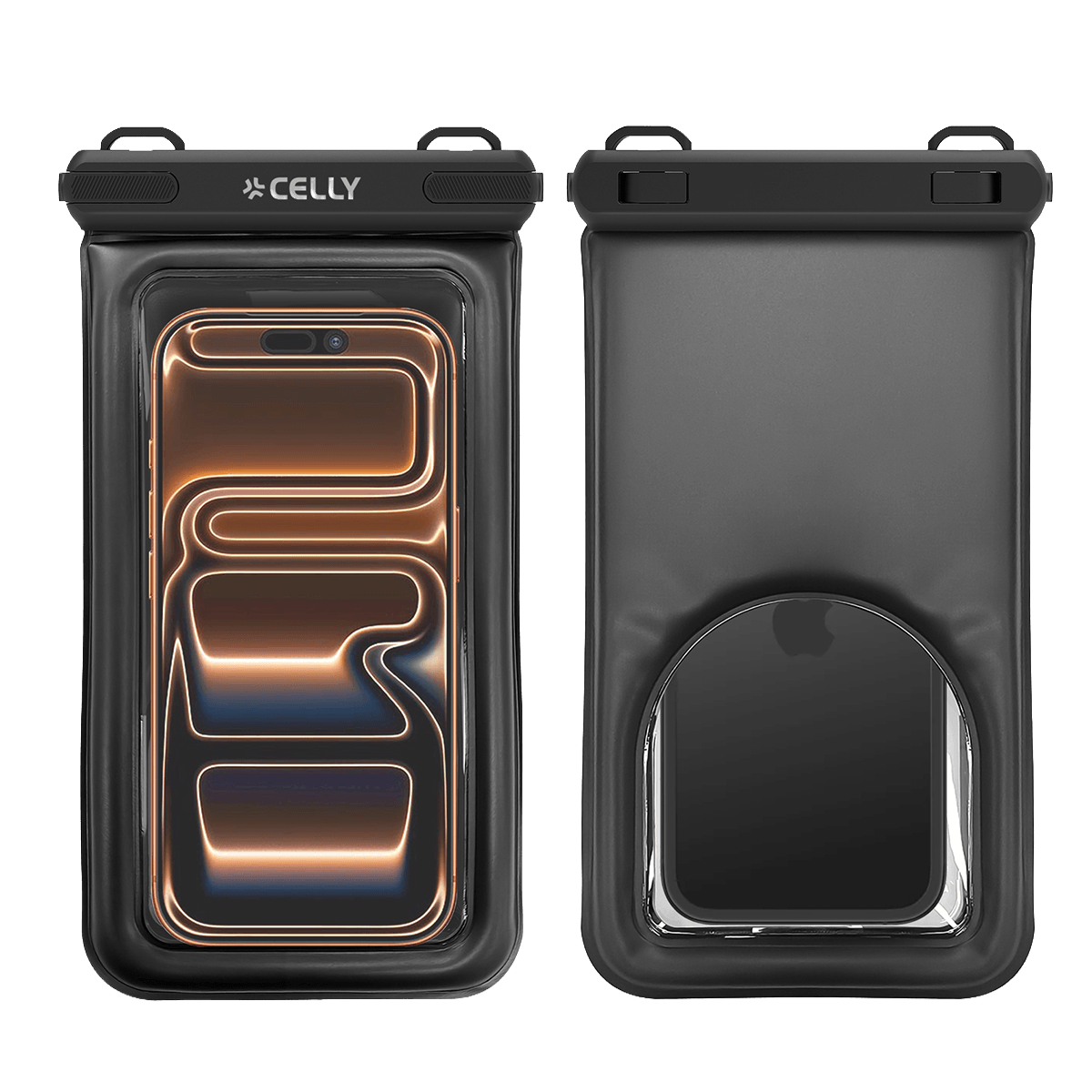Universal Αδιάβροχη Θήκη CELLY Floating για Smartphone έως 7.2'' Μαύρη - 2