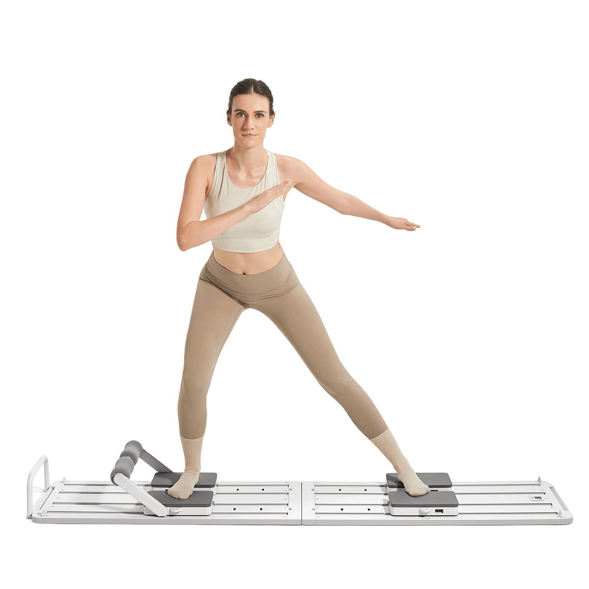 KINGSMITH Crawler Pilates Reformer Πολυόργανο Γυμναστικής Λευκό - 2