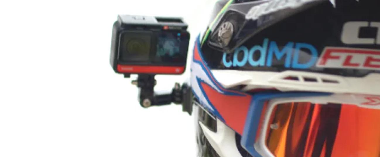 Insta360 Moto Helment Mount Universal Bundle Black
